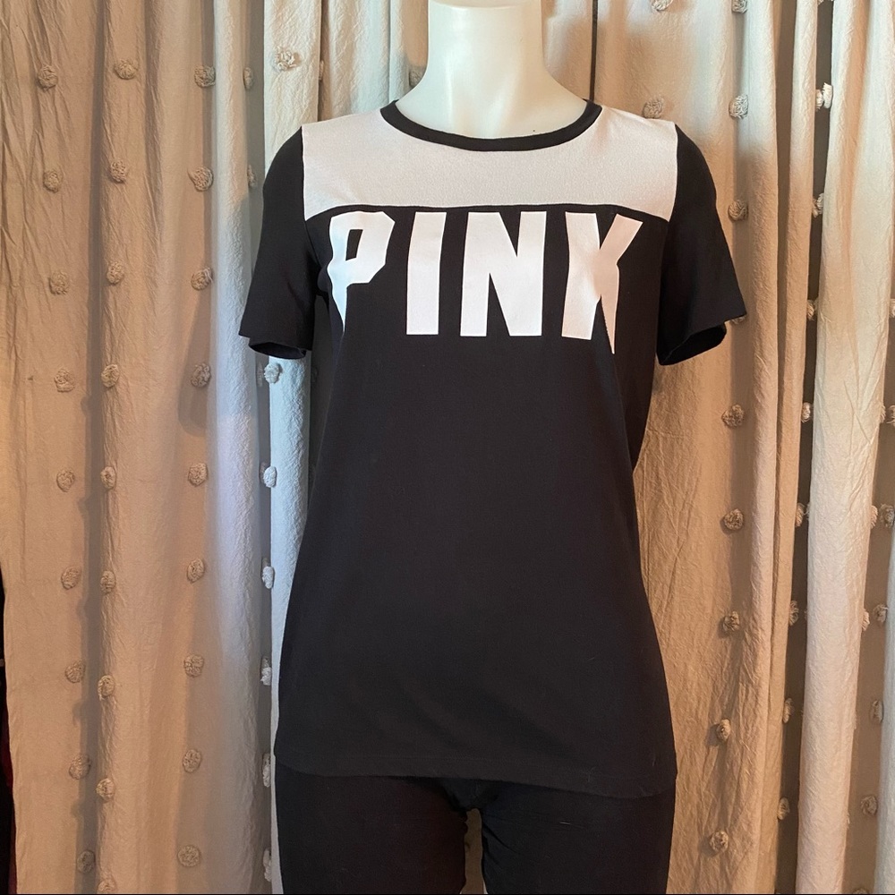 VS PINK color block tee